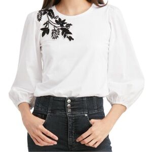 NWOT VERONICA BEARD Franchi Top In White Size S $ 299